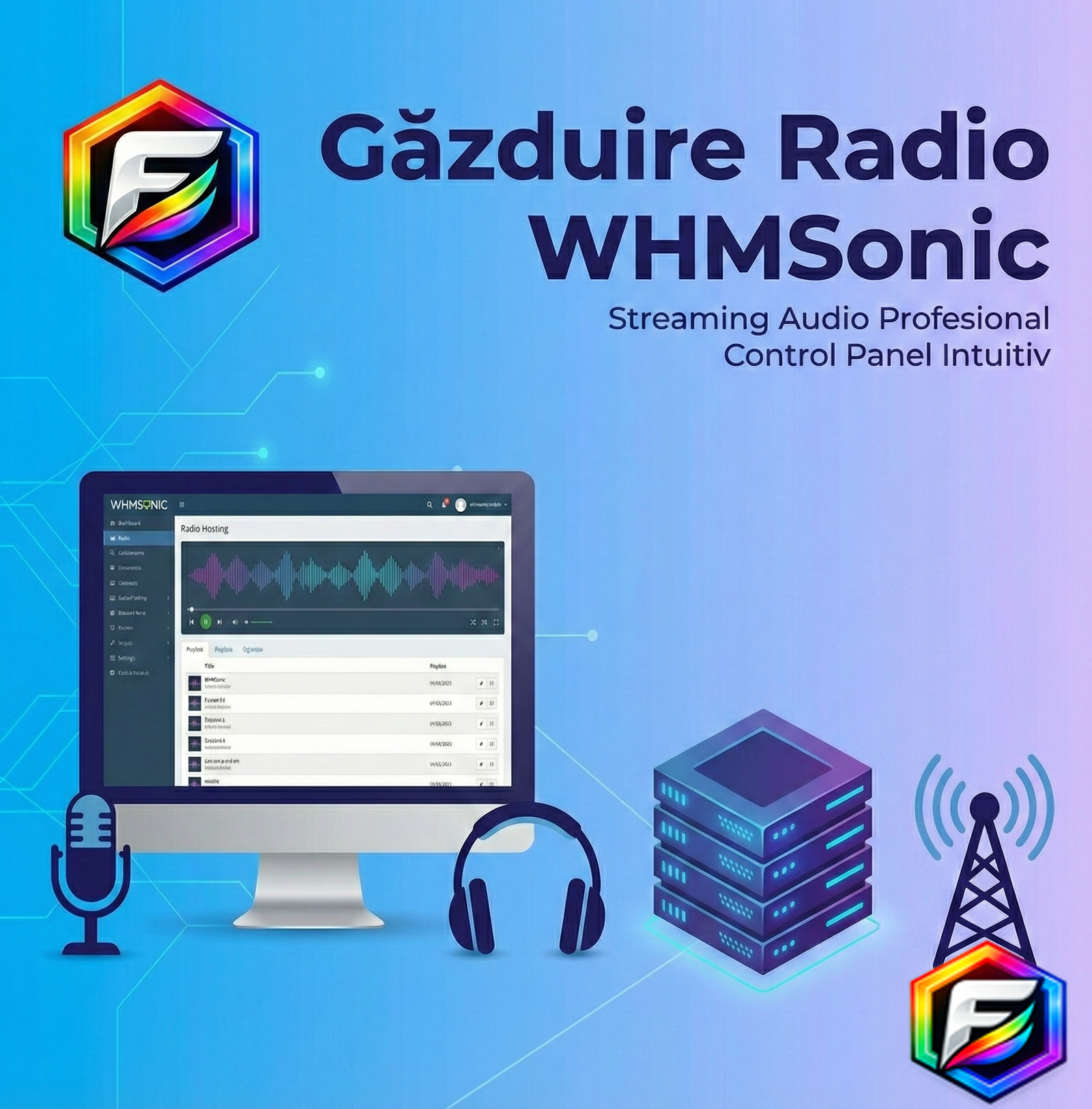 Gazduire Radio WHMSonic